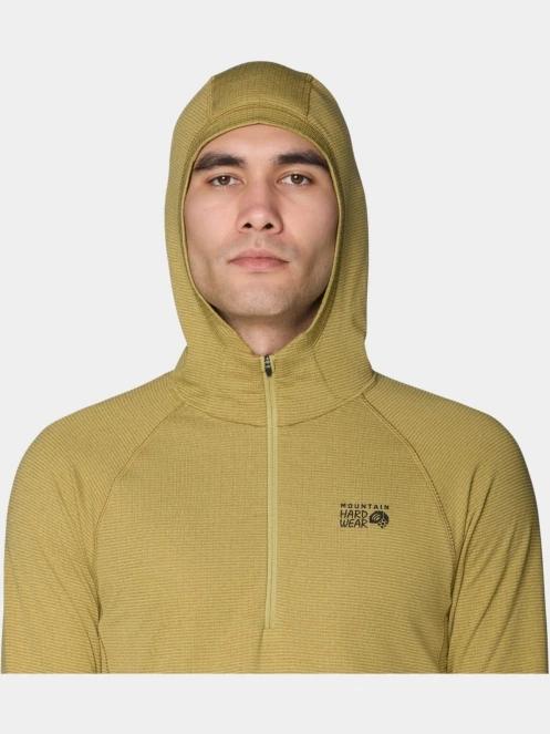 pulover cu gluga pt. barbati Mountain Hardwear Crater Lake™ Heavyweight Half Zip Hoody verde 6