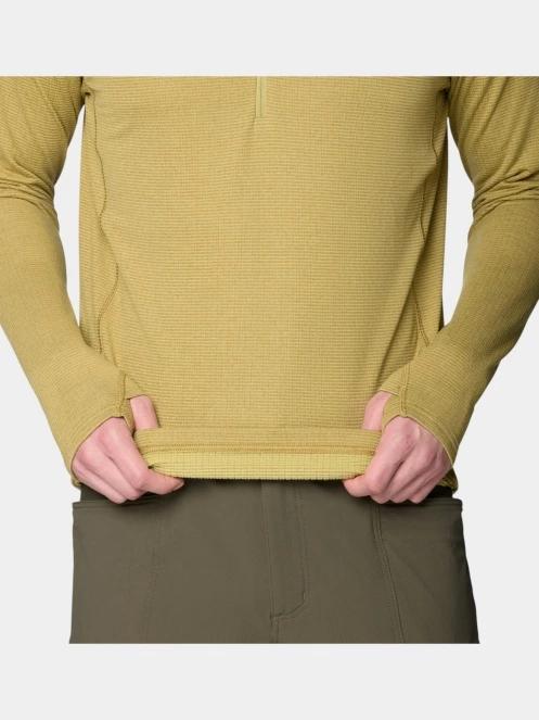 pulover cu gluga pt. barbati Mountain Hardwear Crater Lake™ Heavyweight Half Zip Hoody verde 7
