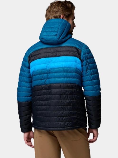 geaca matlasata de tranzitie pt. barbati Columbia Powder Pass Hooded Jacket albastru 4