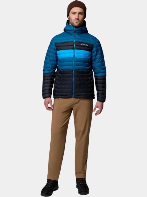 geaca matlasata de tranzitie pt. barbati Columbia Powder Pass Hooded Jacket albastru 5