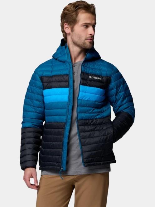 geaca matlasata de tranzitie pt. barbati Columbia Powder Pass Hooded Jacket albastru 6