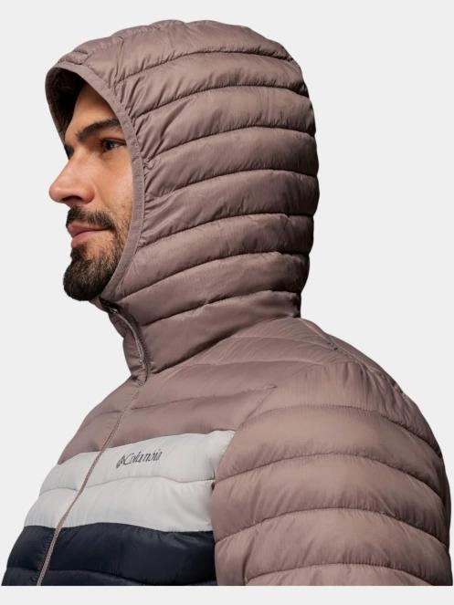 geaca matlasata de tranzitie pt. barbati Columbia Powder Pass Hooded Jacket gri 8