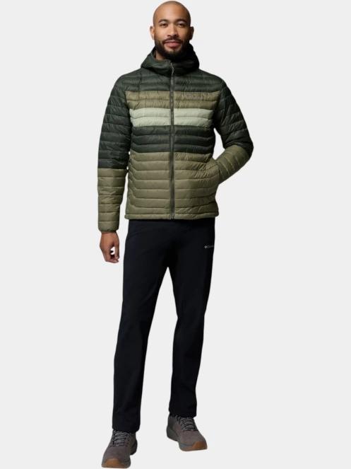 geaca matlasata de tranzitie pt. barbati Columbia Powder Pass Hooded Jacket verde 5