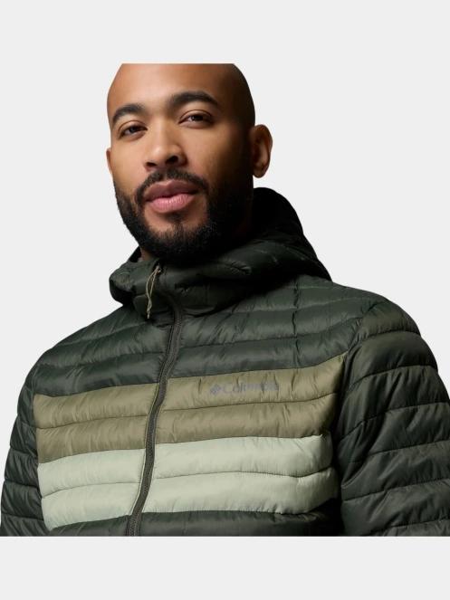 geaca matlasata de tranzitie pt. barbati Columbia Powder Pass Hooded Jacket verde 7