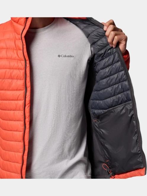jacheta de primavara pt. barbati Columbia Powder Pass Hybrid Jacket portocaliu 8