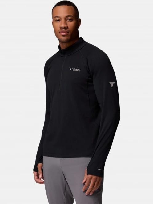 pulover polar pt. barbati Columbia DriVenture Half Zip negru 3