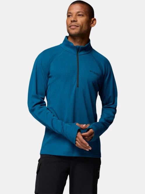 pulover polar pt. barbati Columbia DriVenture Half Zip albastru 2