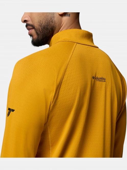 pulover polar pt. barbati Columbia DriVenture Half Zip portocaliu 7