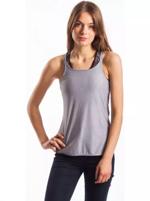 tricou de sport fara maneci pt. femei Fundango Mira gri 2