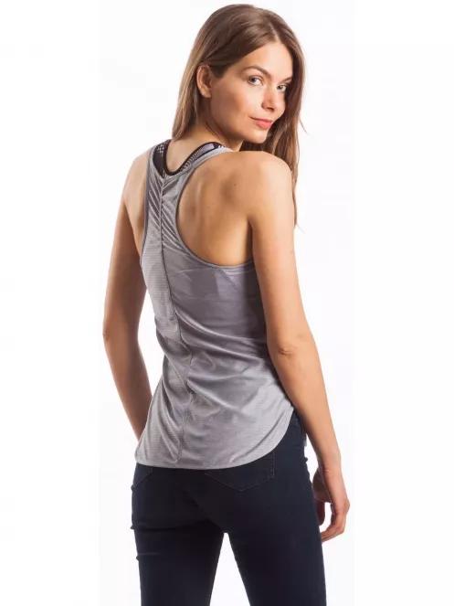 tricou de sport fara maneci pt. femei Fundango Mira gri 3
