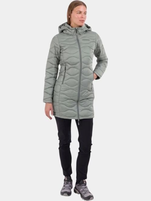 geaca matlasata de tranzitie pt. femei Fundango Nordwave Long Jacket verde 4