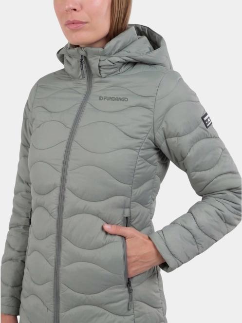 geaca matlasata de tranzitie pt. femei Fundango Nordwave Long Jacket verde 5