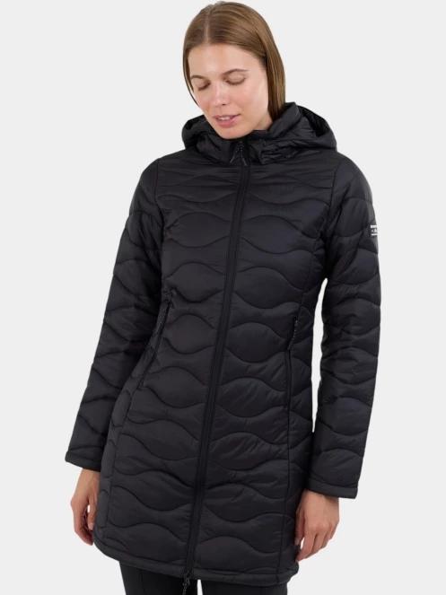 geaca matlasata de tranzitie pt. femei Fundango Nordwave Long Jacket negru 2