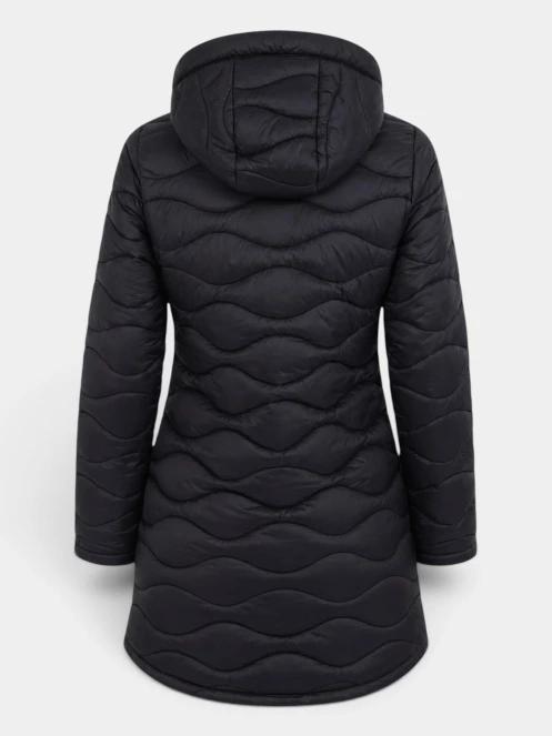 geaca matlasata de tranzitie pt. femei Fundango Nordwave Long Jacket negru 10