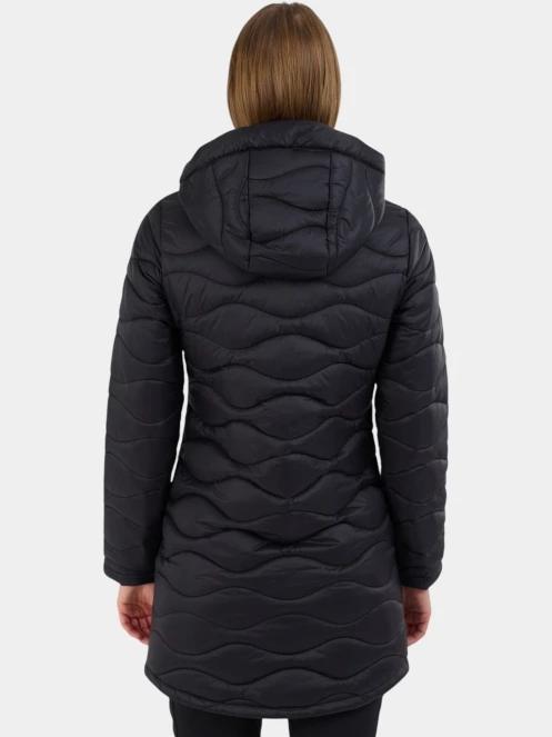 geaca matlasata de tranzitie pt. femei Fundango Nordwave Long Jacket negru 3