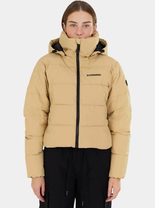 geaca matlasata de tranzitie pt. femei Fundango Amber Cropped Jacket galben 2