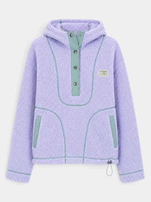 pulover cu gluga pt. femei Fundango Juniper Pile Jacket violet 11