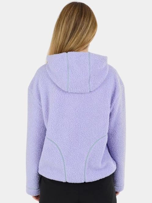 pulover cu gluga pt. femei Fundango Juniper Pile Jacket violet 3