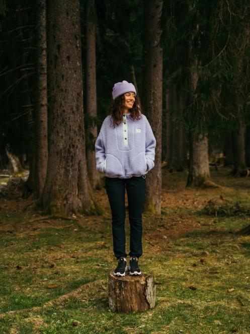 pulover cu gluga pt. femei Fundango Juniper Pile Jacket violet 13