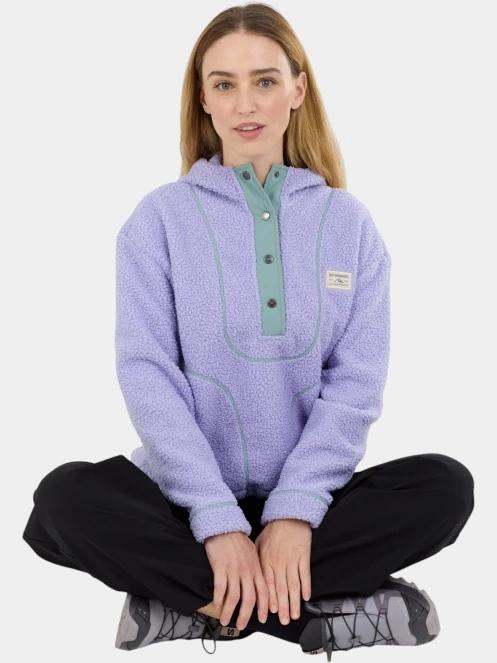 pulover cu gluga pt. femei Fundango Juniper Pile Jacket violet 5