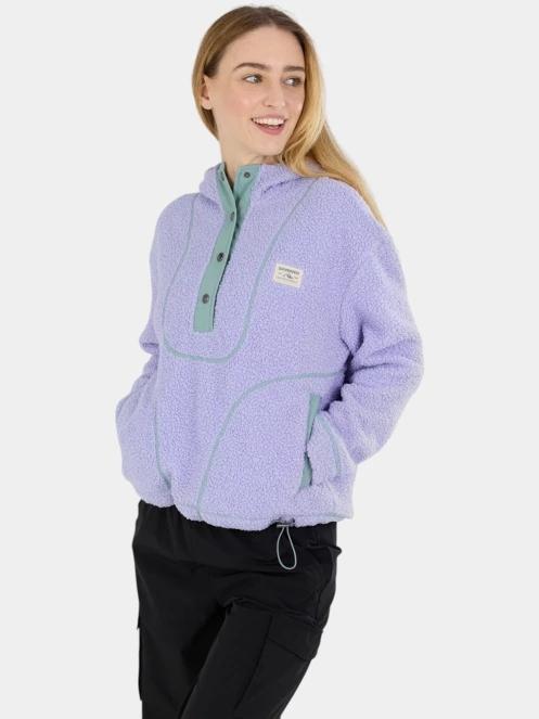 pulover cu gluga pt. femei Fundango Juniper Pile Jacket violet 6