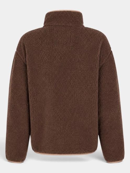 pulover polar pt. femei Fundango Pacha Fleece Jacket maro 3