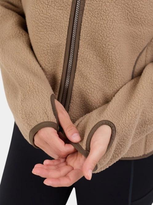 pulover polar pt. femei Fundango Roselake Pile Jacket nisip 7