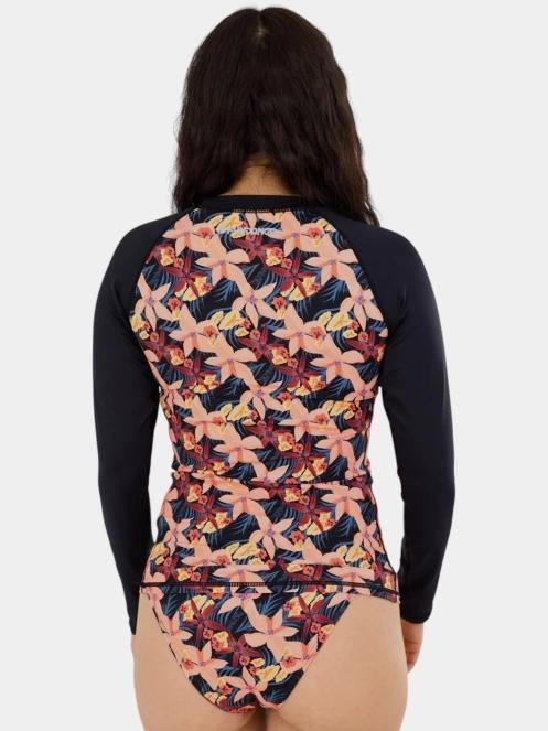 lycra cu maneci lungi pt. femei Fundango Joyce Long Sleeve Rashguard roz 3