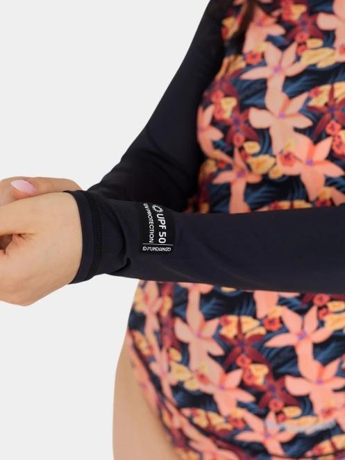 lycra cu maneci lungi pt. femei Fundango Joyce Long Sleeve Rashguard roz 7