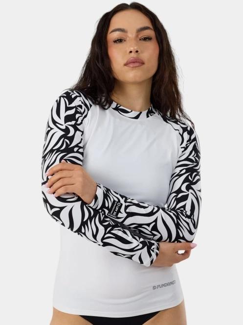 lycra cu maneci lungi pt. femei Fundango Joyce Long Sleeve Rashguard negru 2