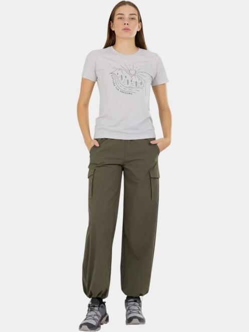 top lenjerie de corp pt. femei Fundango Reinga Merino T-shirt gri 4