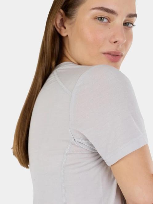 top lenjerie de corp pt. femei Fundango Reinga Merino T-shirt gri 5