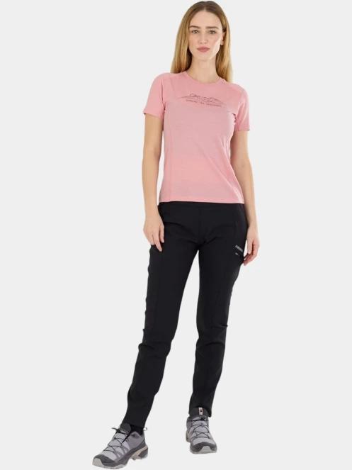 top lenjerie de corp pt. femei Fundango Reinga Merino T-shirt roz 4