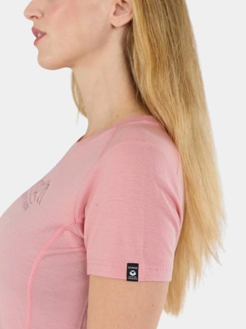 top lenjerie de corp pt. femei Fundango Reinga Merino T-shirt roz 8