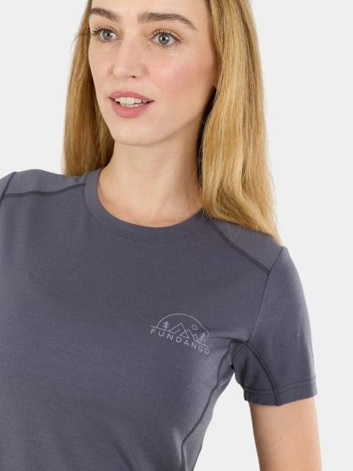 top lenjerie de corp pt. femei Fundango Reinga Merino T-shirt albastru 6
