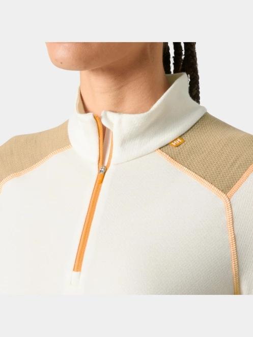 top lenjerie de corp pt. femei Helly Hansen W Lifa Merino Midw 1/2 Zip nisip 4