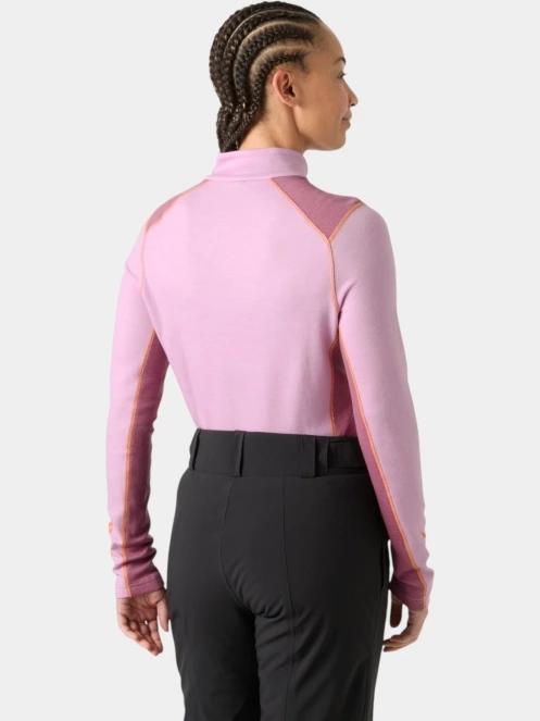 top lenjerie de corp pt. femei Helly Hansen W Lifa Merino Midw 1/2 Zip roz 3