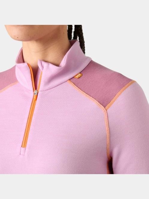 top lenjerie de corp pt. femei Helly Hansen W Lifa Merino Midw 1/2 Zip roz 4