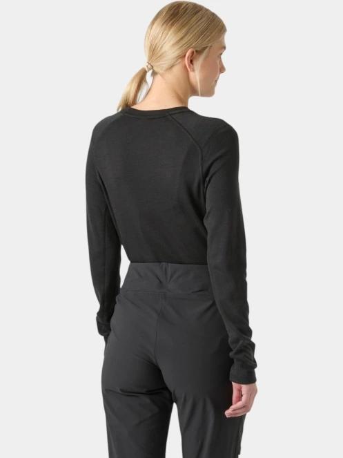 top lenjerie de corp pt. femei Helly Hansen W Lifa Merino Midweight Crew negru 3