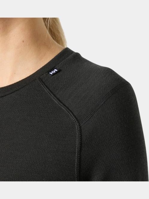 top lenjerie de corp pt. femei Helly Hansen W Lifa Merino Midweight Crew negru 4