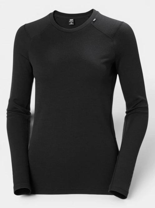 top lenjerie de corp pt. femei Helly Hansen W Lifa Merino Midweight Crew negru 6