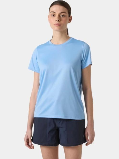 tricou pentru sport, cu maneci scurte pt. femei Helly Hansen W Hh Tech T-Shirt albastru deschis 2