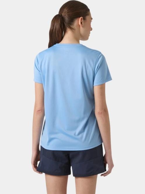 tricou pentru sport, cu maneci scurte pt. femei Helly Hansen W Hh Tech T-Shirt albastru deschis 3