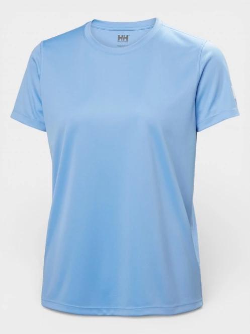 tricou pentru sport, cu maneci scurte pt. femei Helly Hansen W Hh Tech T-Shirt albastru deschis 5
