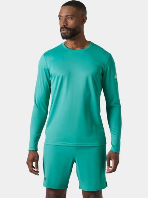 tricou cu maneci lungi, pentru sport pt. barbati Helly Hansen Hh Tech Crew Ls verde 2