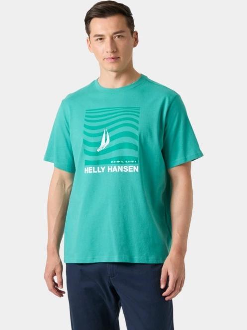 tricou cu maneci scurte pt. barbati Helly Hansen Shoreline T-Shirt 3.0 verde 2
