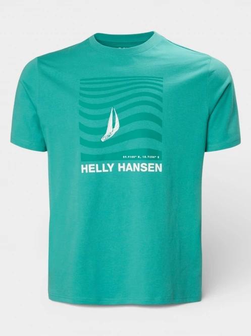 tricou cu maneci scurte pt. barbati Helly Hansen Shoreline T-Shirt 3.0 verde 5