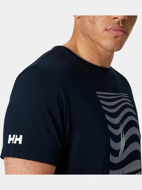 tricou cu maneci scurte pt. barbati Helly Hansen Shoreline T-Shirt 3.0 albastru inchis 4