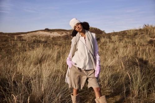 sal pt. femei Barts Josephyne Scarf nisip 5