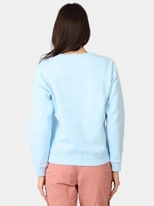 pulover pt. femei Fjallraven Fjällräven Logo Sweater W albastru deschis 4